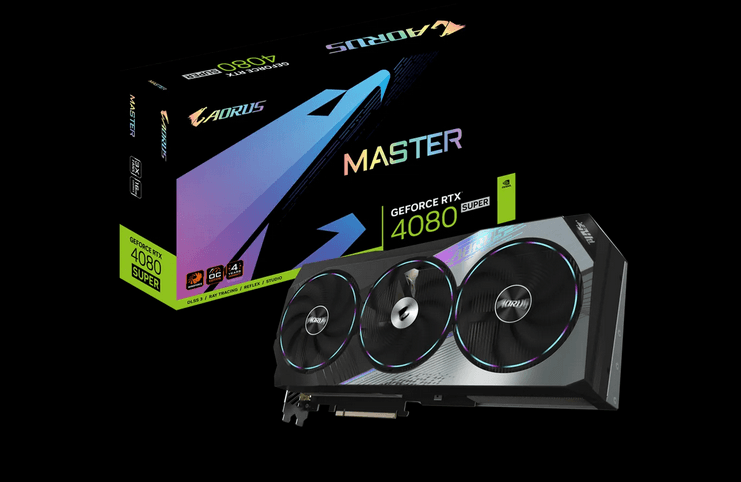 PLACA VIDEO GIGABYTE AORUS GeForce RTX 4080 SUPER MASTER 16G "GV-N408SAORUS M-16GD"