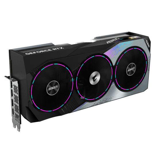 PLACA VIDEO GIGABYTE AORUS GeForce RTX 4080 SUPER MASTER 16G "GV-N408SAORUS M-16GD" — miniatură