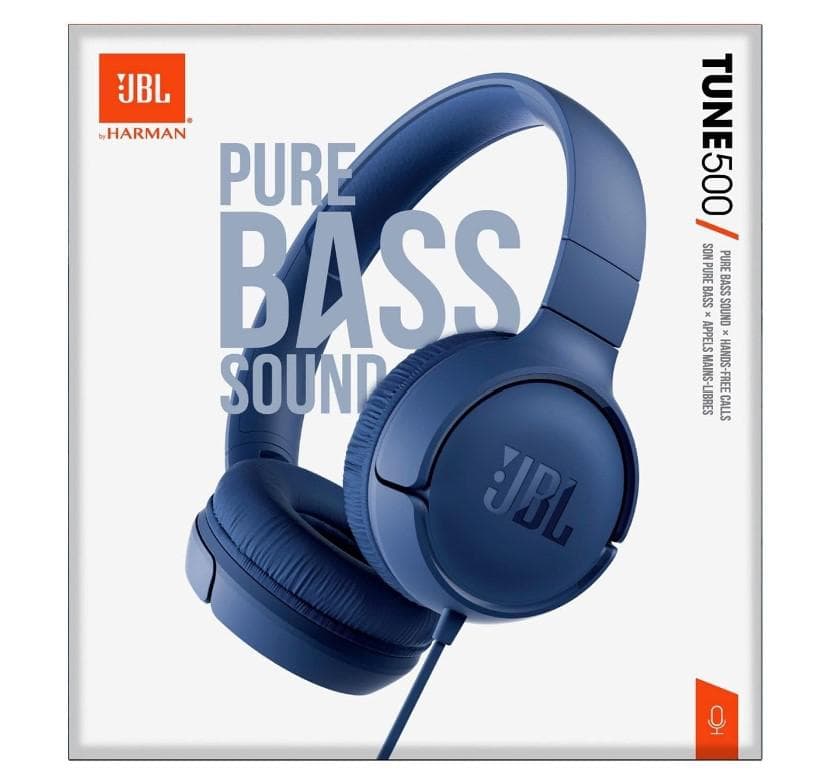JBL Tune 500 Blue "JBLT500BLU" — miniatură