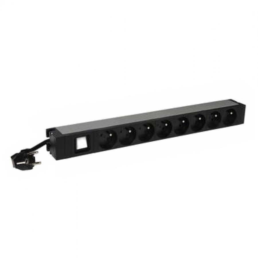 Legrand PDU 19 8 outlets German standard with luminous switch, 3m power supply cord with 16A "LN646823"