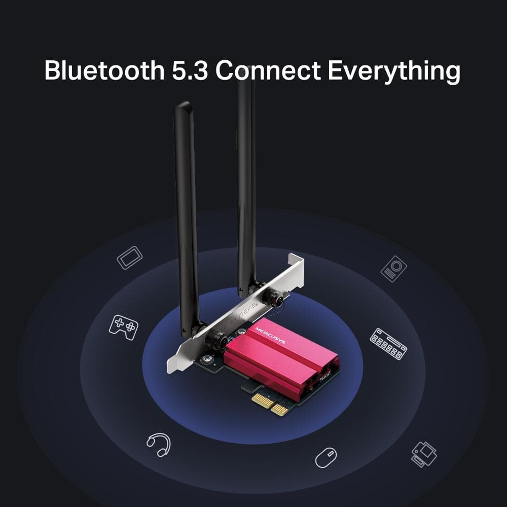 MERCUSYS AXE5400 WIFI BT PCI-E ADAPTER "MA86XE" — miniatură