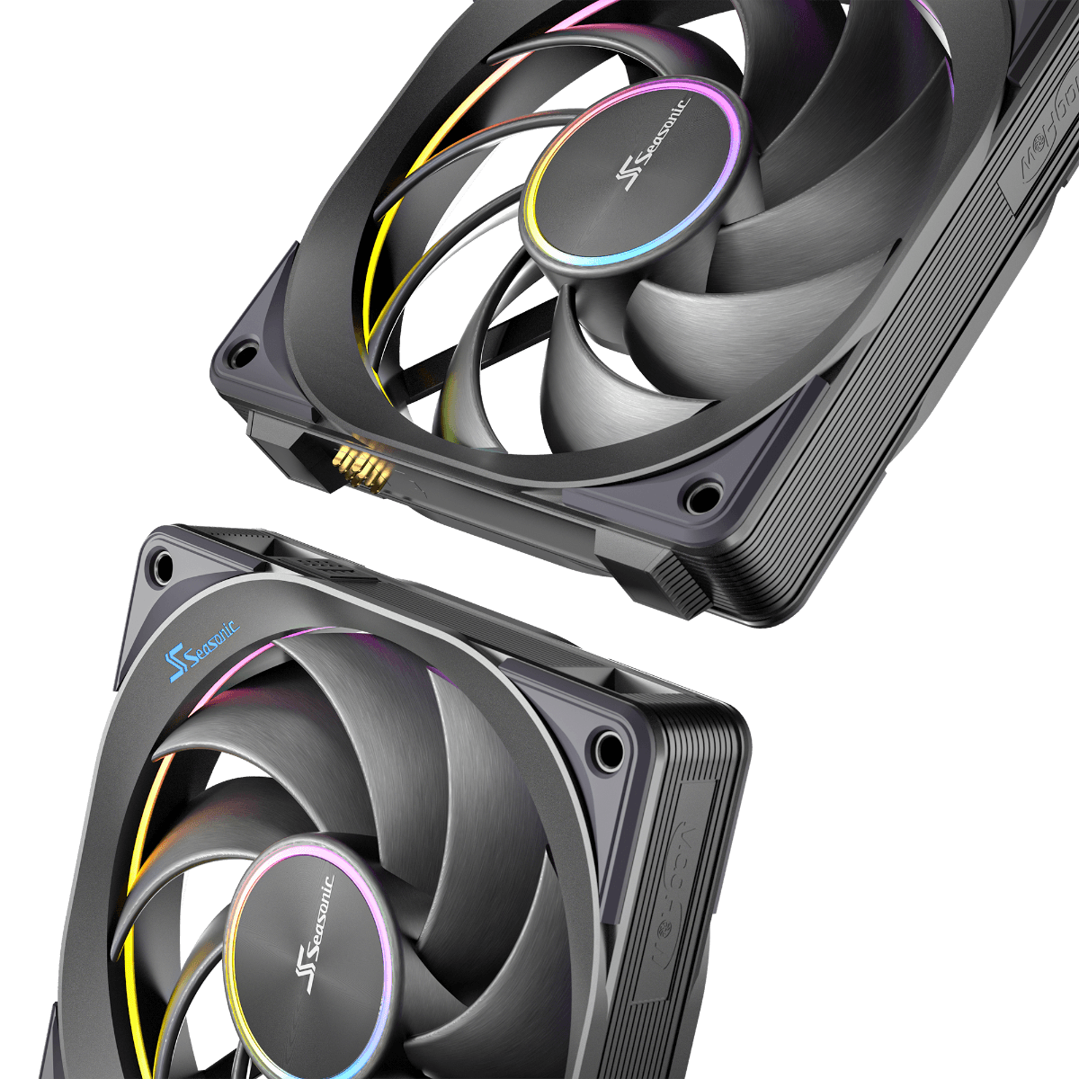 Ventilator Seasonic MagFlow 120 ARGB, kit 3 buc "MAGFLOW-3 ARGB" — miniatură