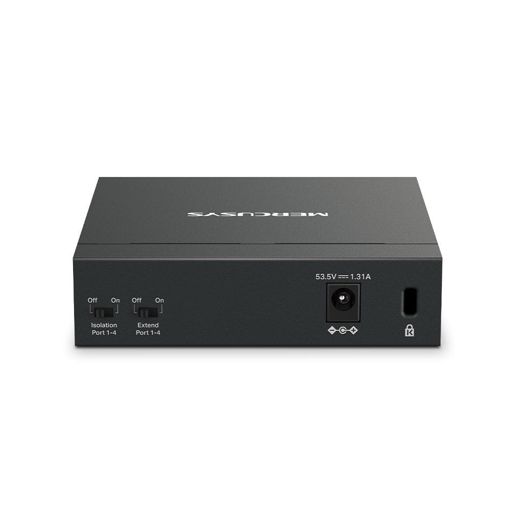SWITCH PoE MERCUSYS 5 porturi din care 4-Port PoE+, metalic "MS105GP" — miniatură