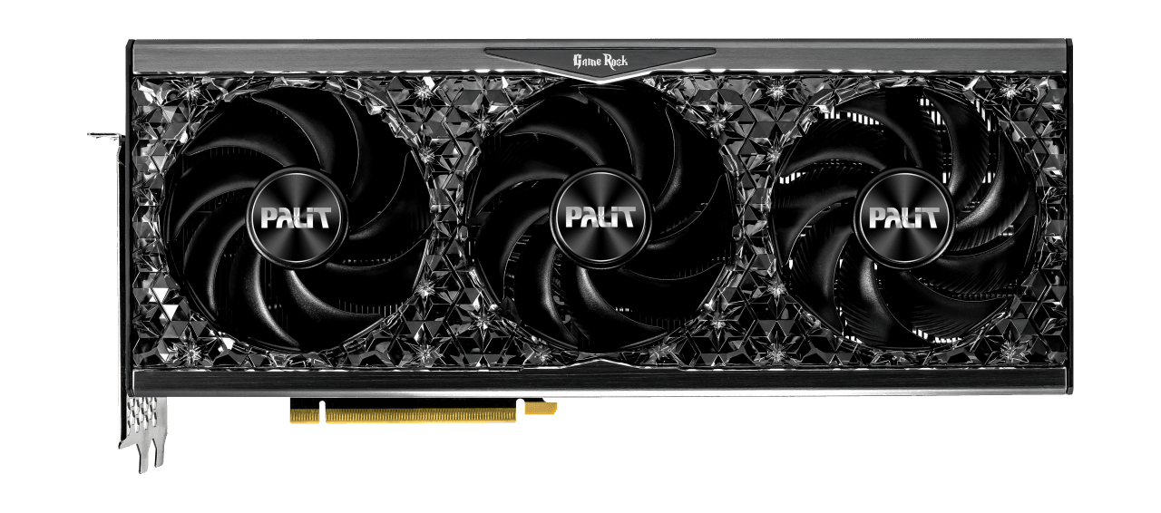 PALIT GeForce RTX 4090 GameRock OmniBlack "NED4090019SB-1020Q" — miniatură