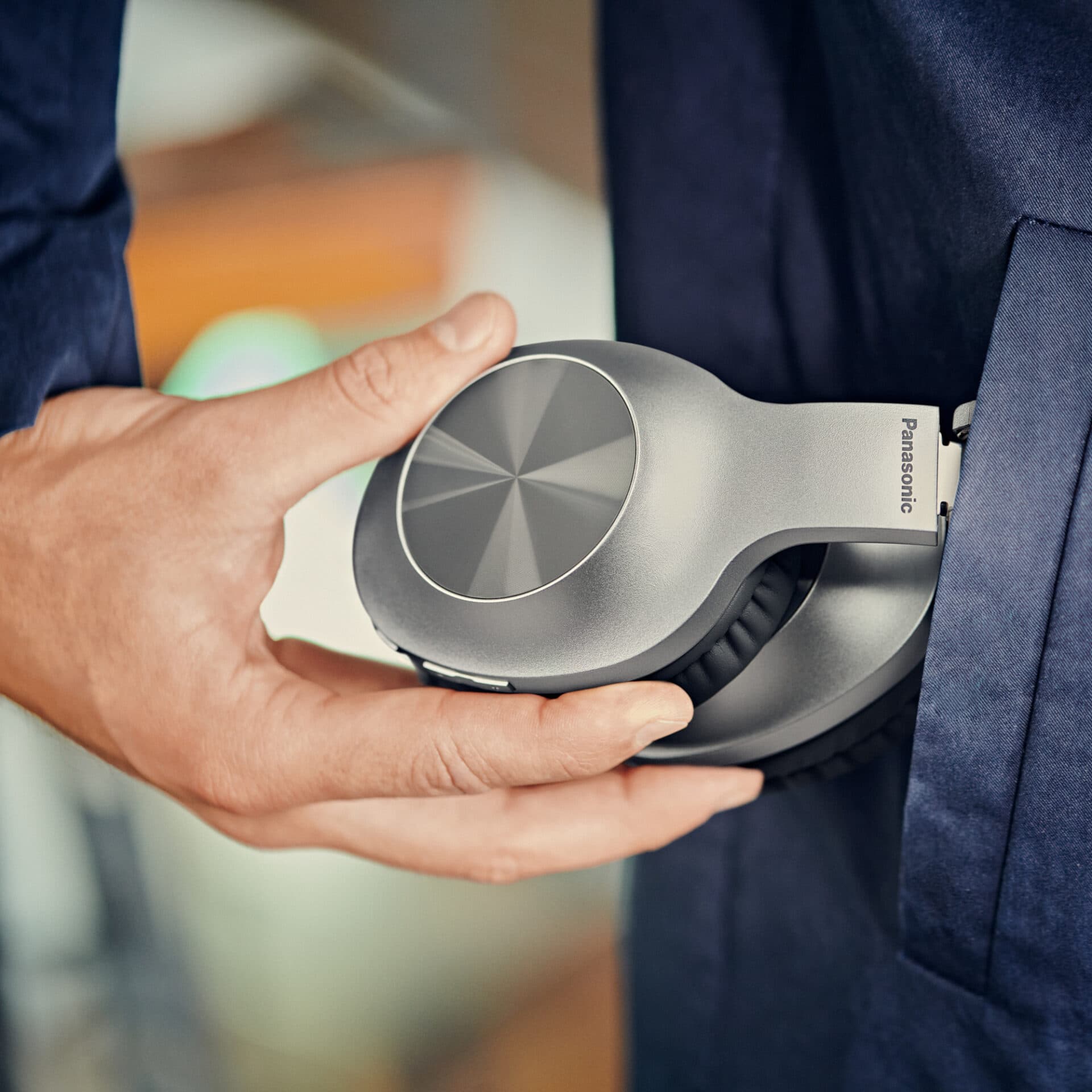 Casti, Panasonic, Over Ear Bluetooth 5.0, Autonomie 23 ore, Argintiu, RB-HX220BDES "RB-HX220BDES" — miniatură