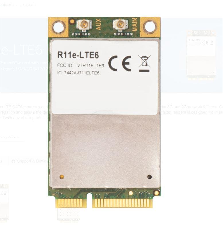 MIKROTIK R11E-LT6 KIT 300MBPS MODEM "RBLHGGR-R11E-LTE6"