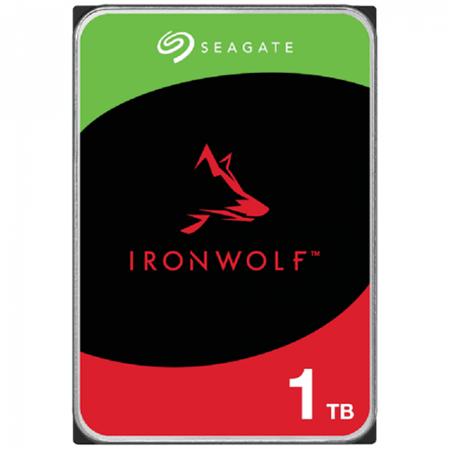HDD Seagate IronWolf 1TB CMR, 3.5, 256MB, 5400RPM, SATA, RV Sensor, Rescue Data Recovery Services 3 ani, TBW: 180 "ST1000VN008"