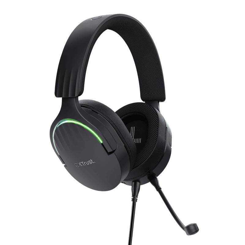 Casti Trust GXT 490P Fayzo cu fir, negru "TR-24900" — miniatură