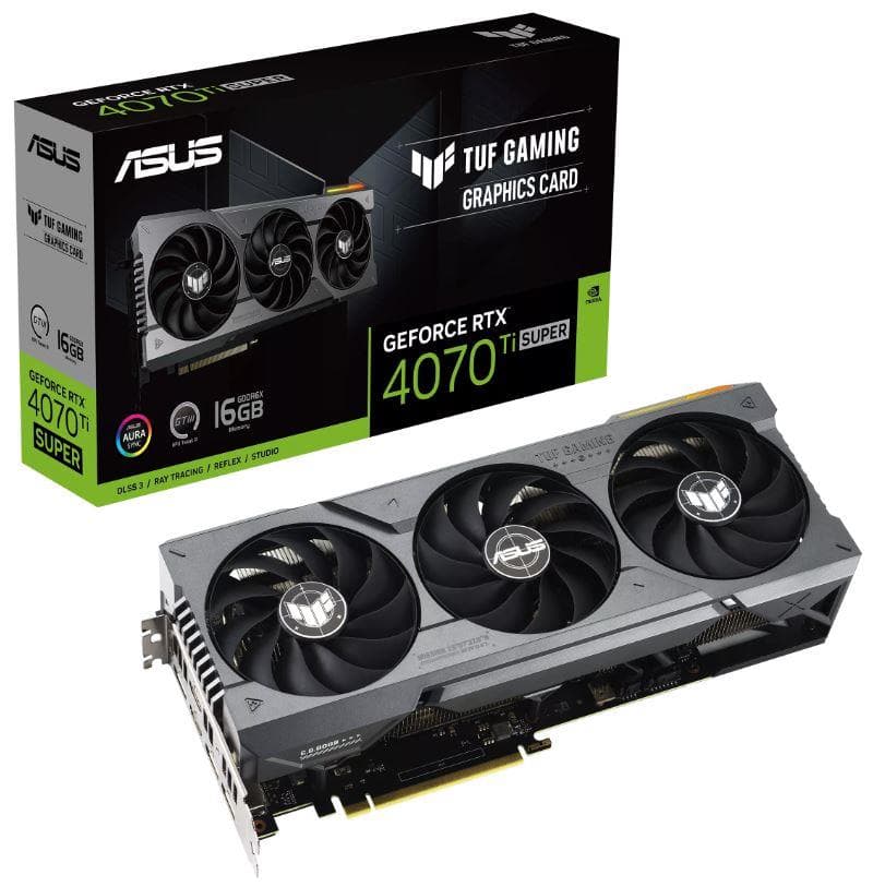 PLACI VIDEO Asus VGA PCIE16 RTX4070TISUPER 16GB "TUF-RTX4070TIS-16G-GAMING"