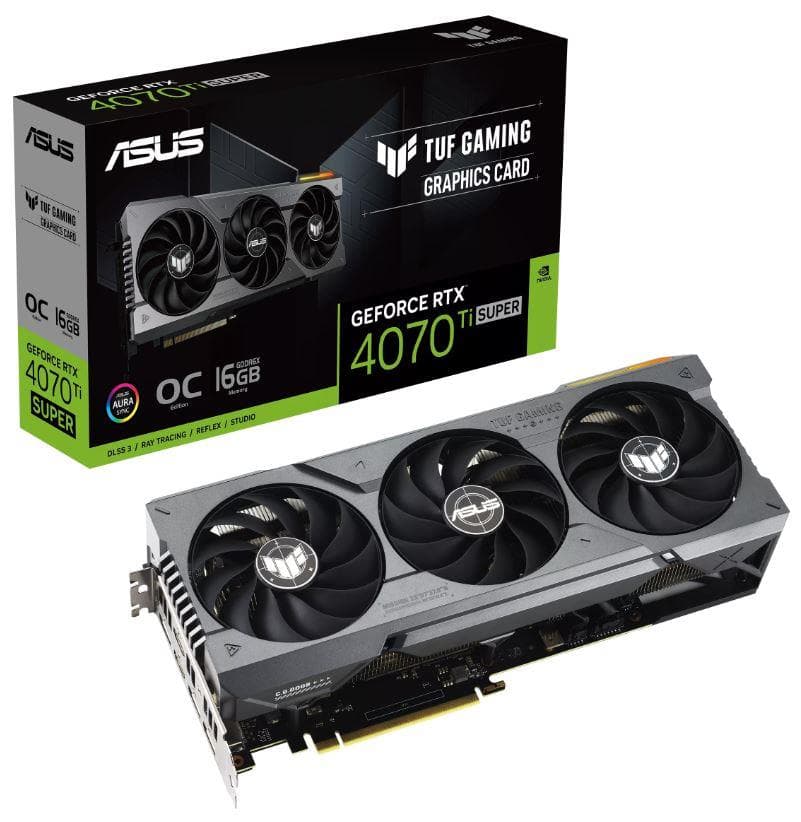 PLACI VIDEO Asus VGA PCIE16 RTX4070TISUPER 16GB "TUF-RTX4070TIS-O16G-GAM"