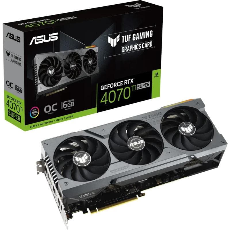 PLACI VIDEO Asus VGA TUF RTX 4070TI SUPER 16GB GAMING "TUF-RTX4070TIS-O16G-GAMING"