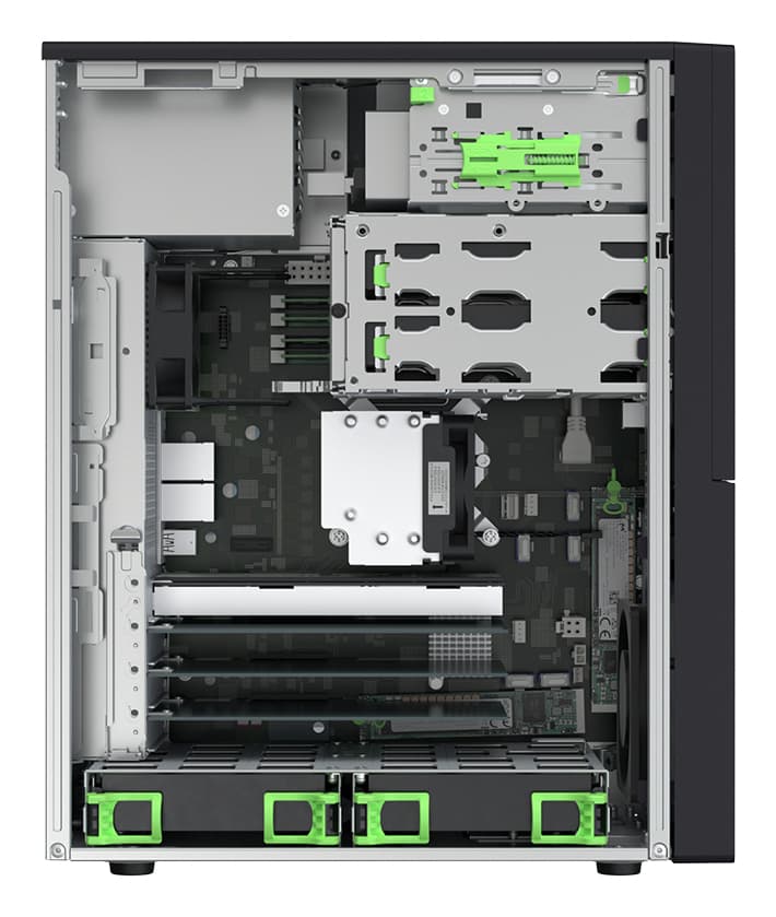Fujitsu PRIMERGY TX1310 M5, Intel Xeon E-2356G, 1x 32GB DDR4, 2x 480GB SSD SATA, PS450W, 1Yr "VFY:T1315SX052IN" — miniatură