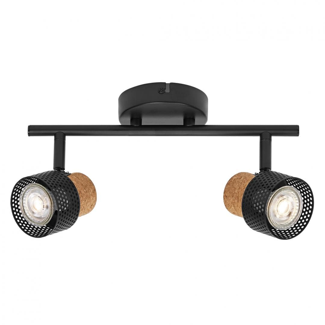 DECOR SPOT CORK 2X3.4W 927 GU10 BK LEDV "000004058075828681" — miniatură