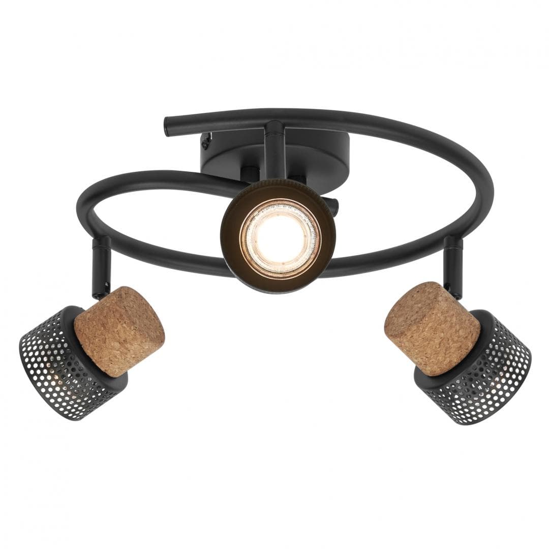 DECOR SPOT CORK SP 3X3.4W 927GU10BKLEDV "000004058075828704" — miniatură