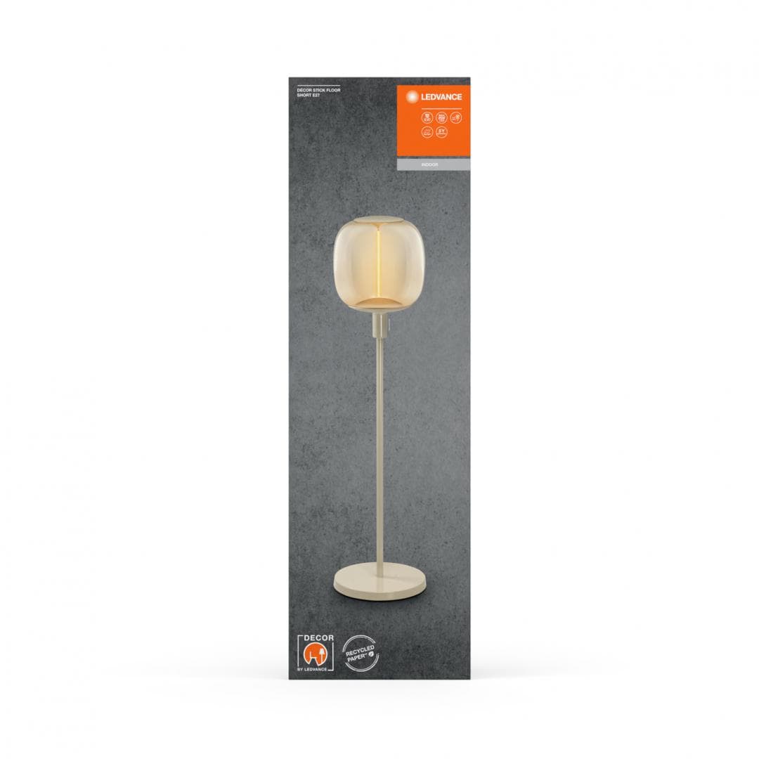 DECOR STICK FLOOR SHORT 1XE27 BG LEDV "000004058075833074" — miniatură
