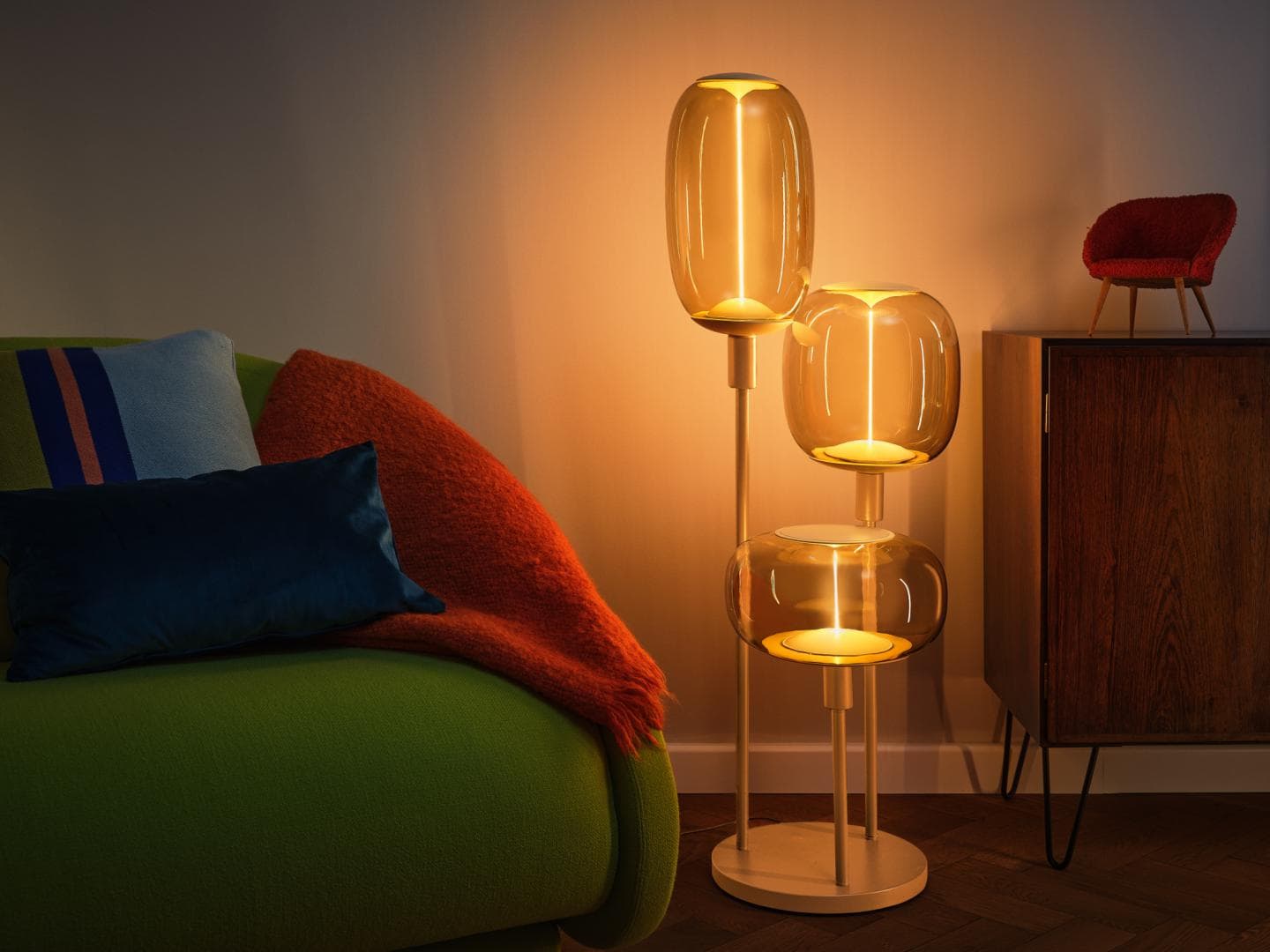 DECOR STICK FLOOR 3XE27 BG LEDV "000004058075833111"