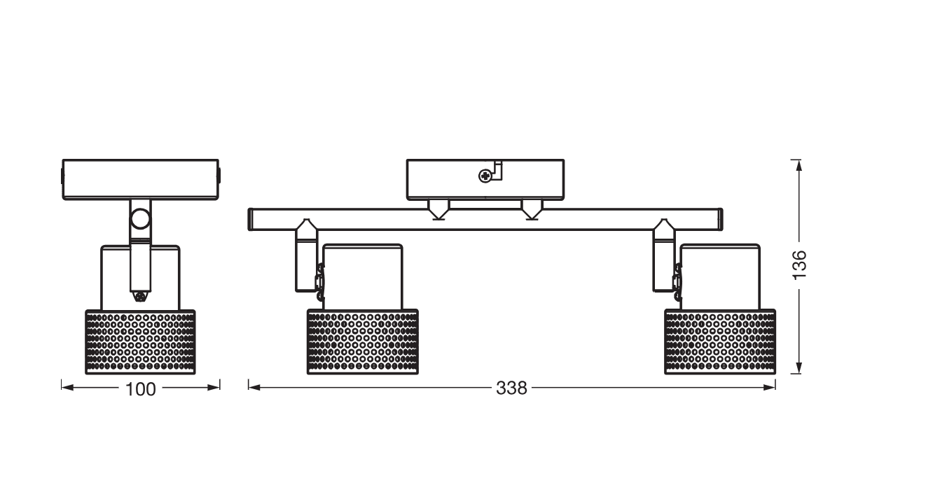 DECOR SPOT CORK 2X3.4W 927 GU10 WT LEDV "000004058075833319" — miniatură