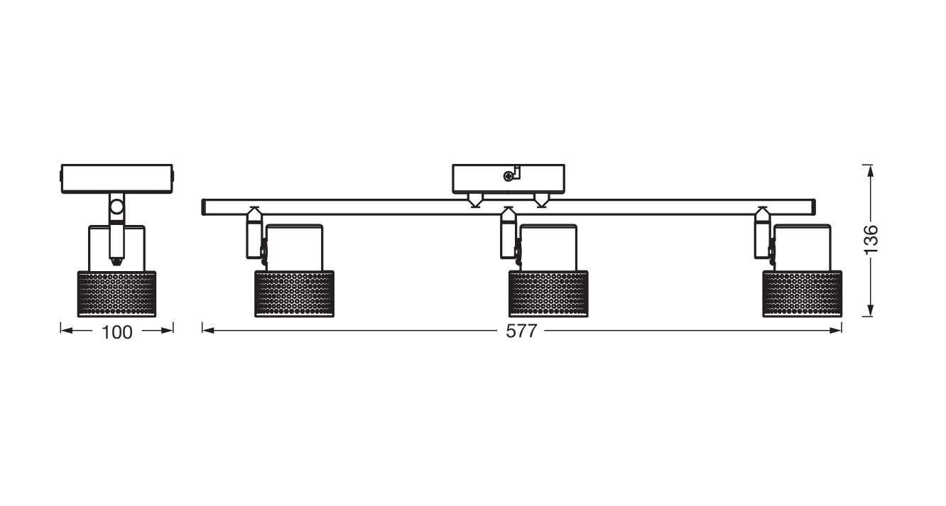 DECOR SPOT CORK 3X3.4W 927 GU10 WT LEDV "000004058075833357" — miniatură