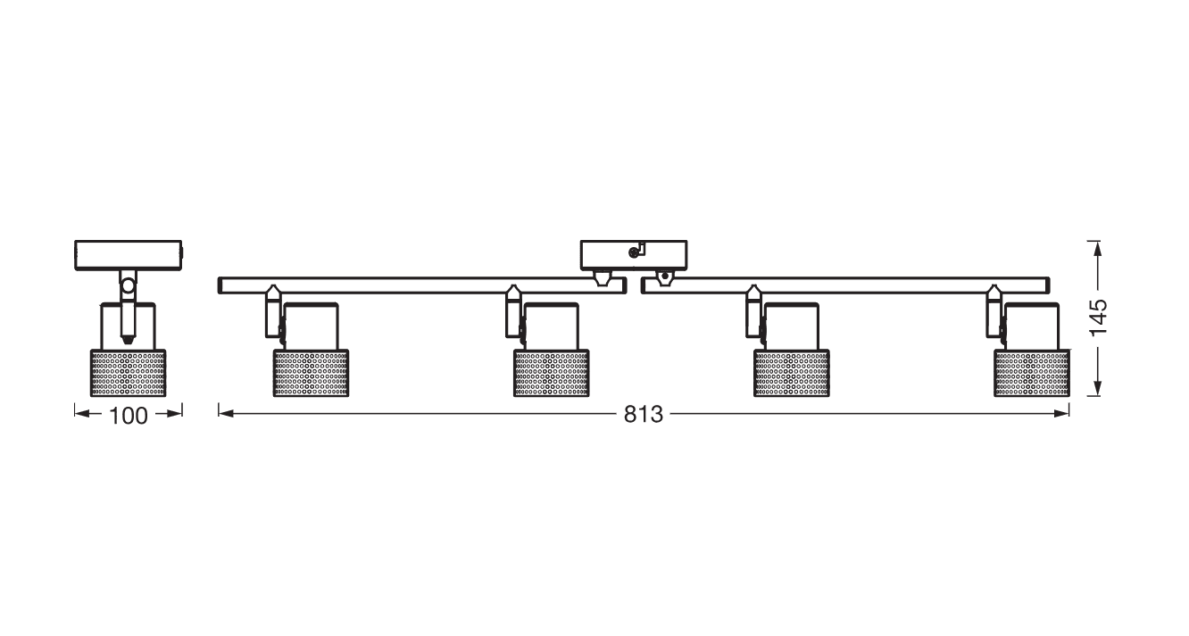 DECOR SPOT CORK 4X3.4W 927 GU10 WT LEDV "000004058075833371" — miniatură