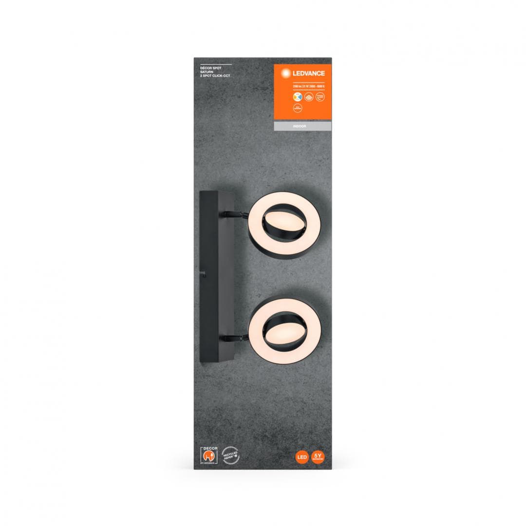 DECOR SPOT SATURN W 460MM 21W CCTBKLEDV "000004058075833494"