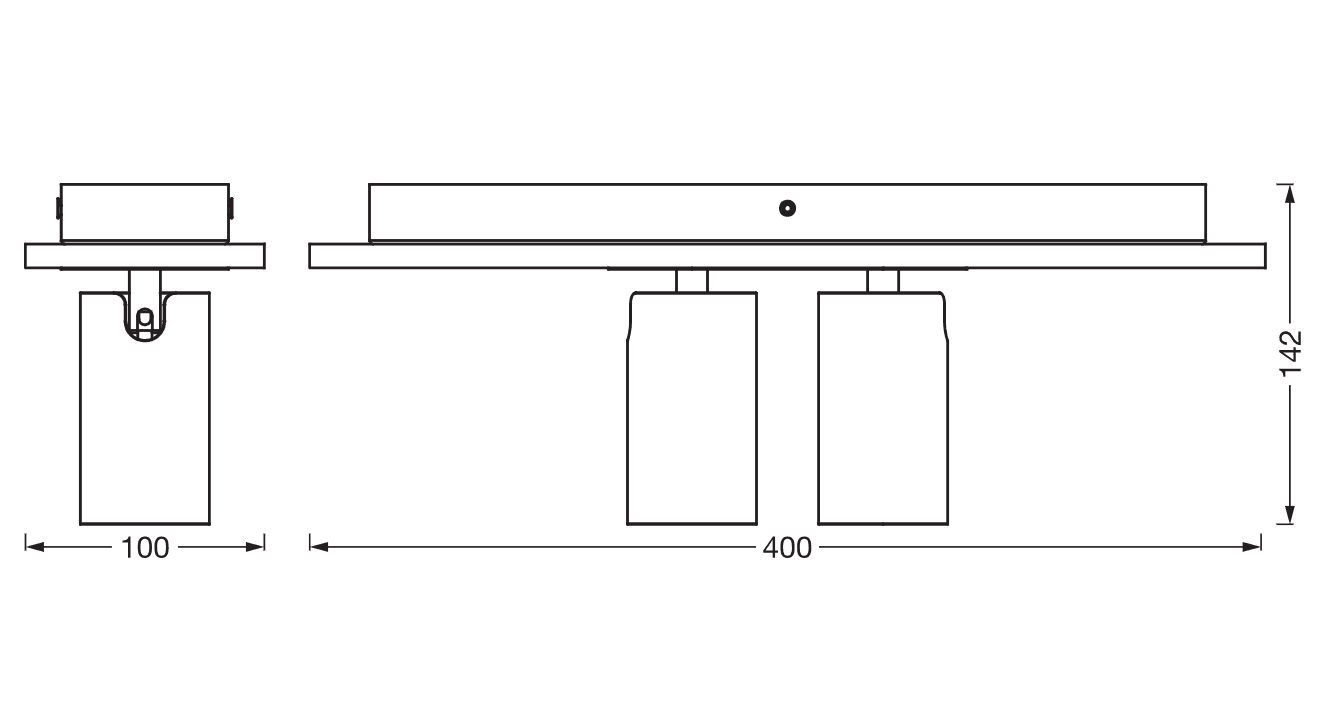 DECOR SPOT MERCURY 2X3.4W927GU10 WTLEDV "000004058075833579" — miniatură