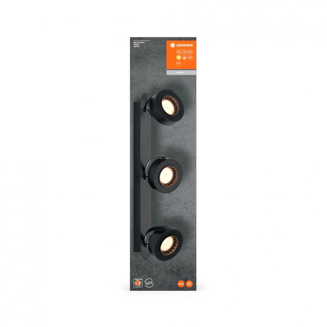 DECOR SPOT VENUS 500MM 16W 830 BK LEDV "000004058075833678"