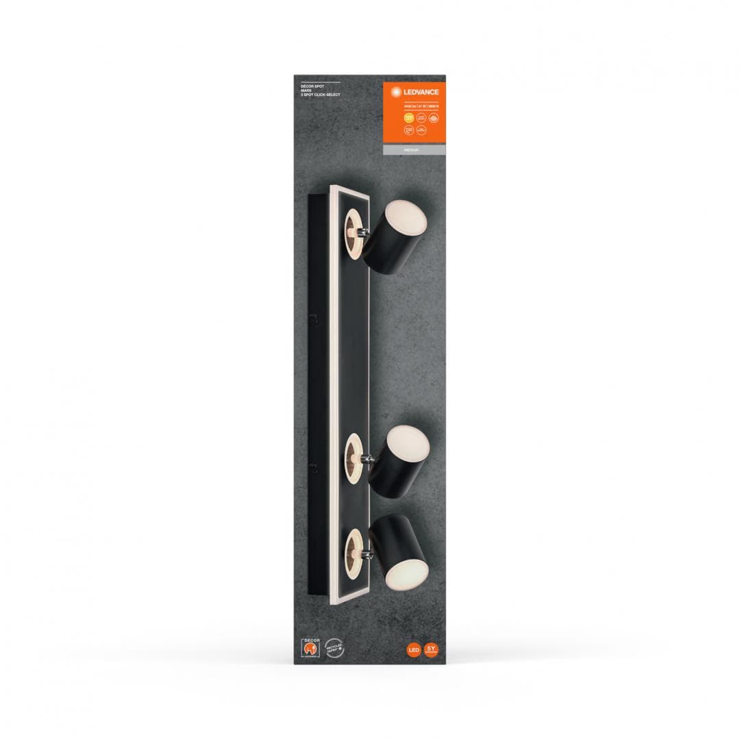 DECOR SPOT MARS 558MM 41W SEL BK LEDV "000004058075833838"