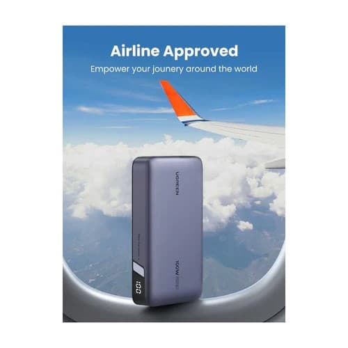 POWER BANK Ugreen "PB720", 20000mAh, 100W, 1 x USB Type-C input, 2 x USB Type-C output, 1 x USB output, gri, "25188" - 6941876221882 — miniatură