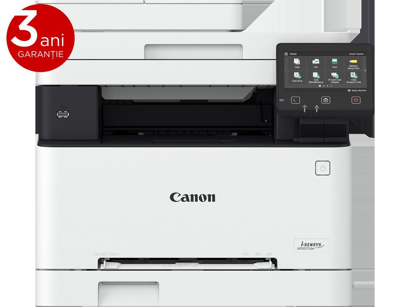 Multifunctional Laser Color Canon MF651CW, A4, Functii: Impr.|Scan.|Cop.,Viteza de Print Mono:18ppm,Viteza de print color:18ppm,Conectiv:USB|Retea|Wi-Fi, Duplex:,ADF: "5158C009AA"