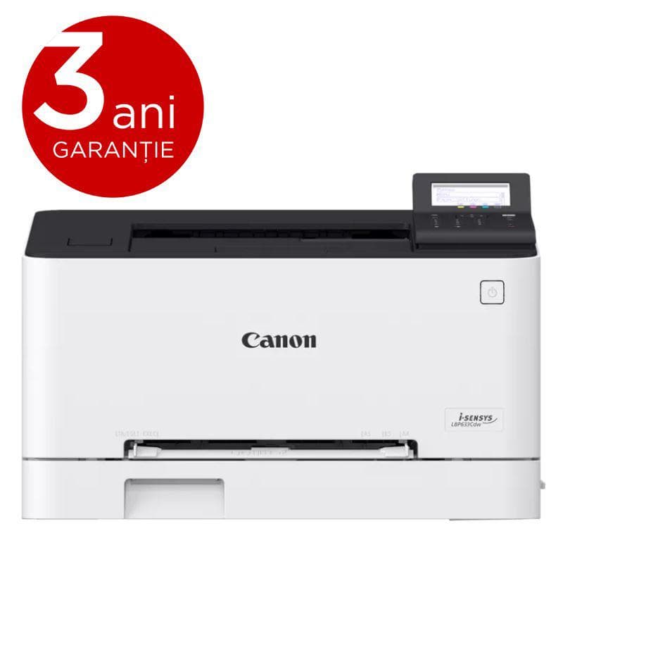 Imprimanta Laser Color Canon LBP633CDW, A4, Functii: Imprimare, Viteza Print Mono: 21ppm, Viteza print color: 21ppm, Conectiv:USB|Retea|Wi-Fi, Duplex:Da, ADF: "5159C001AA"