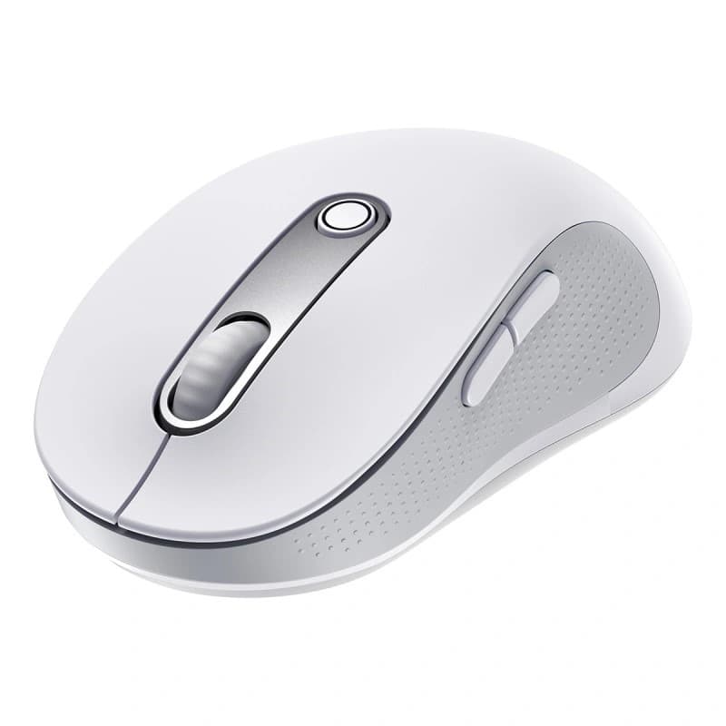 MOUSE Baseus F02 PC sau NB wireless, 2.4GHz si Bluetooth, optic, 800/ 1200/1600 dpi,butoane/scroll 4/1, alb,"B01055505211-01" - 6932172651077