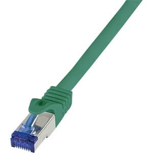 PATCH CORD S/FTP LOGILINK Cat6a, LSZH, cupru, 15 m, flexibil, certificat GHMT, verde, AWG26, dublu ecranat, "C6A105S" — miniatură