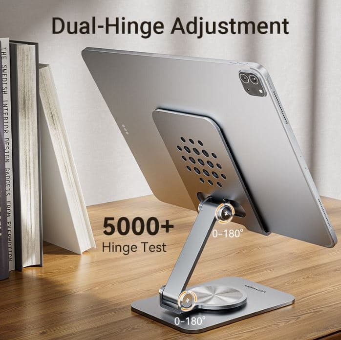 Suport smartphone pentru birou Vention, aliaj de Aluminiu, portabil, device compatibil 4 - 11inch, gri, "KSDH0" - 6922794780095 — miniatură