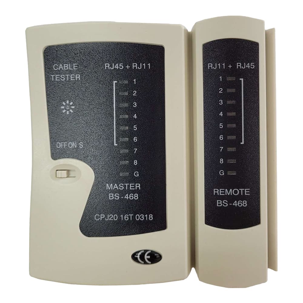 TESTER CABLU RETEA SPACER, pt. cablu UTP, FTP, conector RJ45, RJ11, RJ12, "SPNT-TESTER-1"