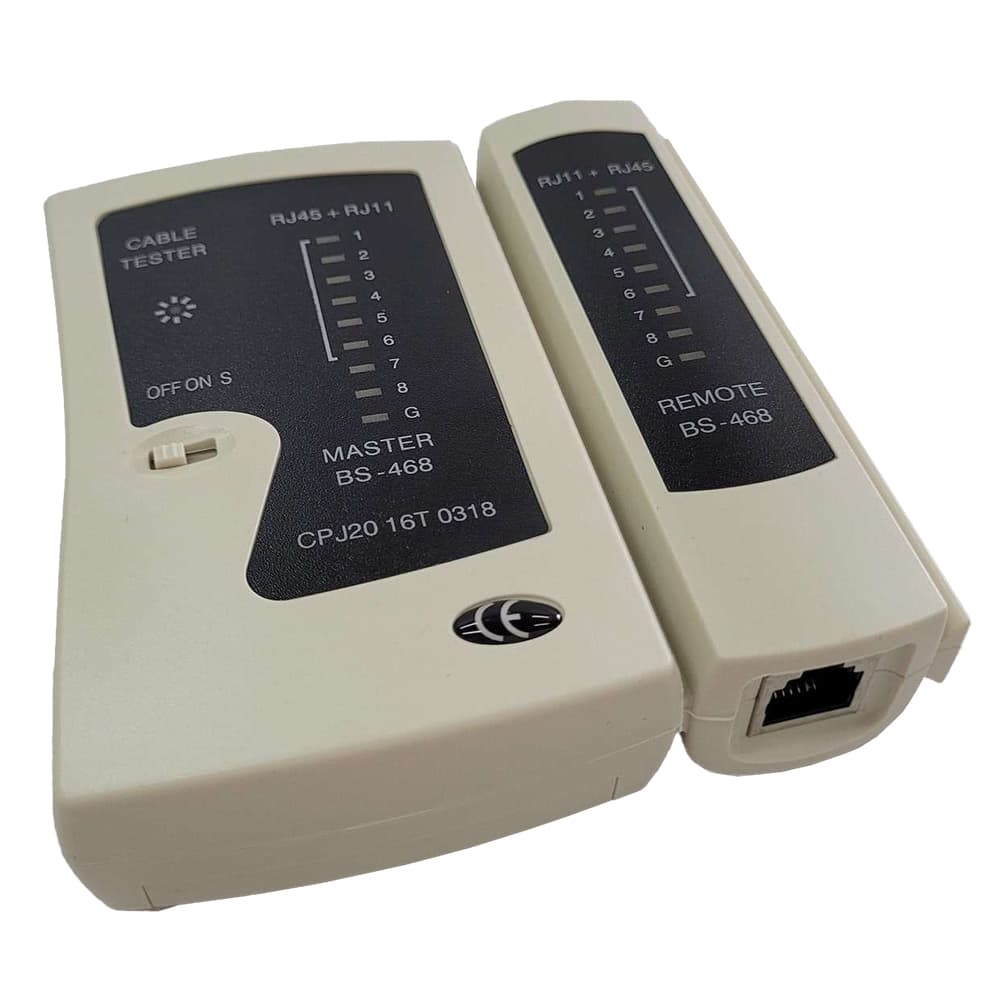 TESTER CABLU RETEA SPACER, pt. cablu UTP, FTP, conector RJ45, RJ11, RJ12, "SPNT-TESTER-1" — miniatură