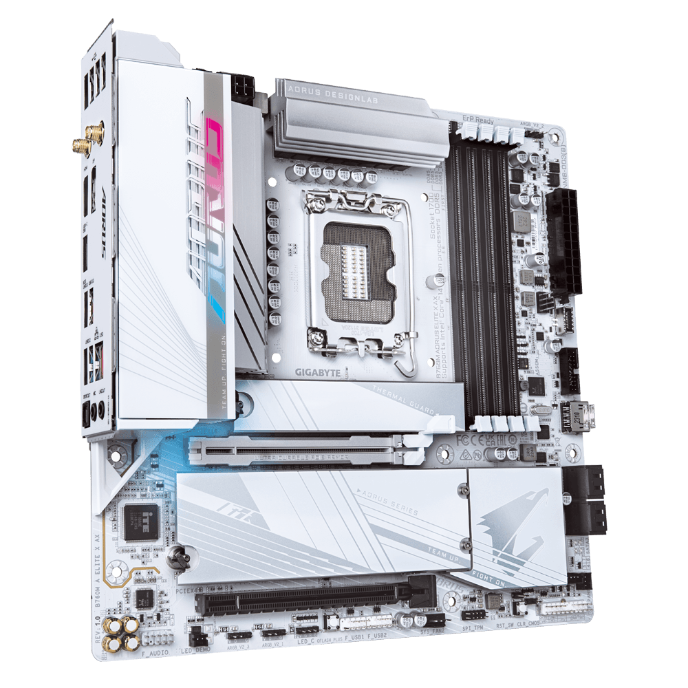 MB GB B760M AORUS ELITE X AX LGA1700 "B760M A ELITE X AX" — miniatură