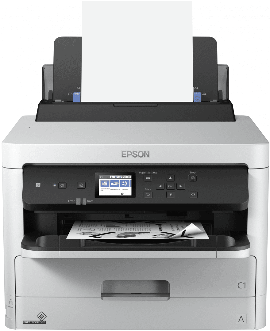Imprimanta Inkjet Mono Epson WF-M5299DW, A4, Functii: Imprimare,Viteza Print Mono:24ppm,Viteza Print color:,Conectiv:USB|Retea|Wi-Fi,Duplex:,ADF:Da, "C11CG07401" — miniatură