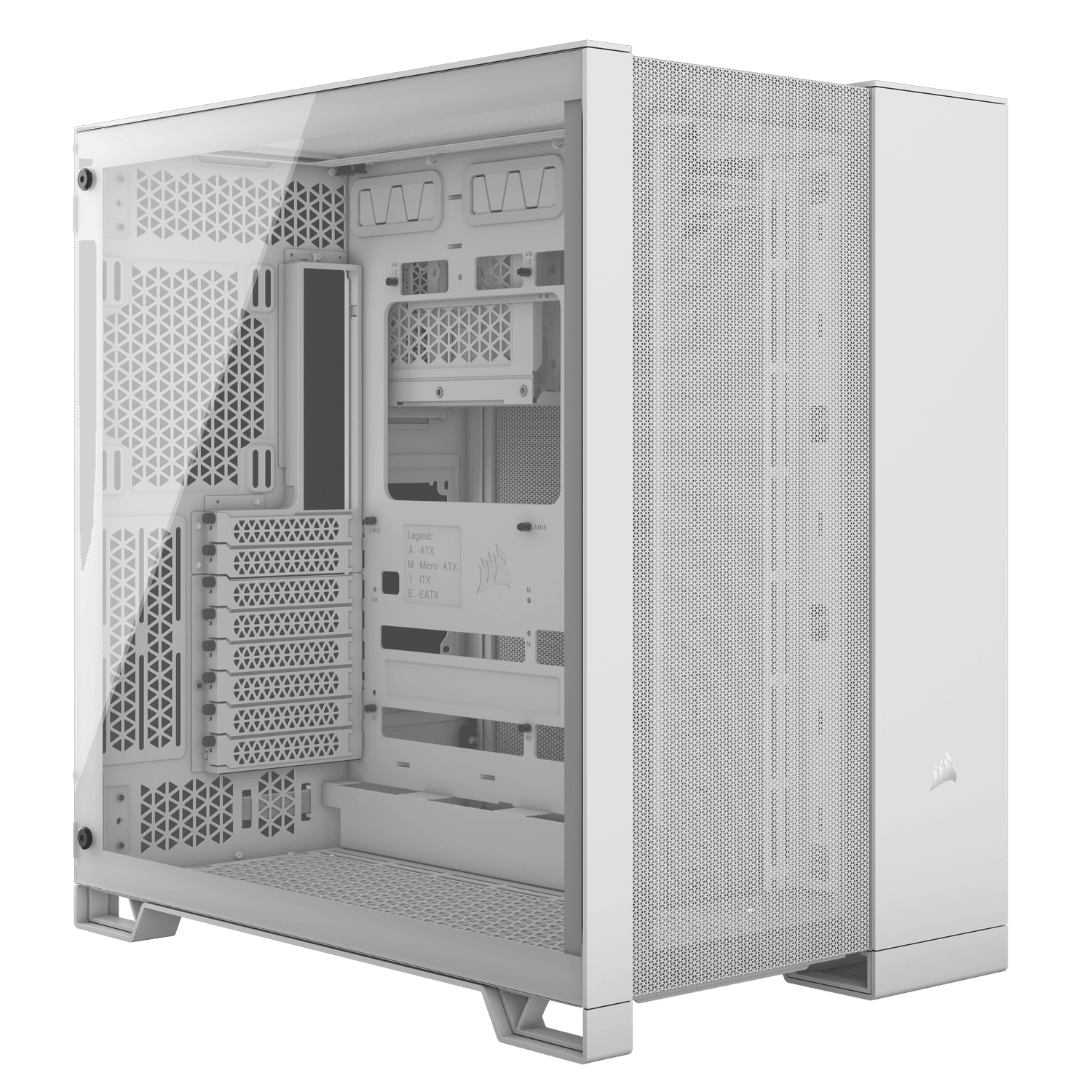 Carcasa Corsair 6500D Airflow Midi-Tower, Tempered Glass - weiß "CC-9011260-WW"