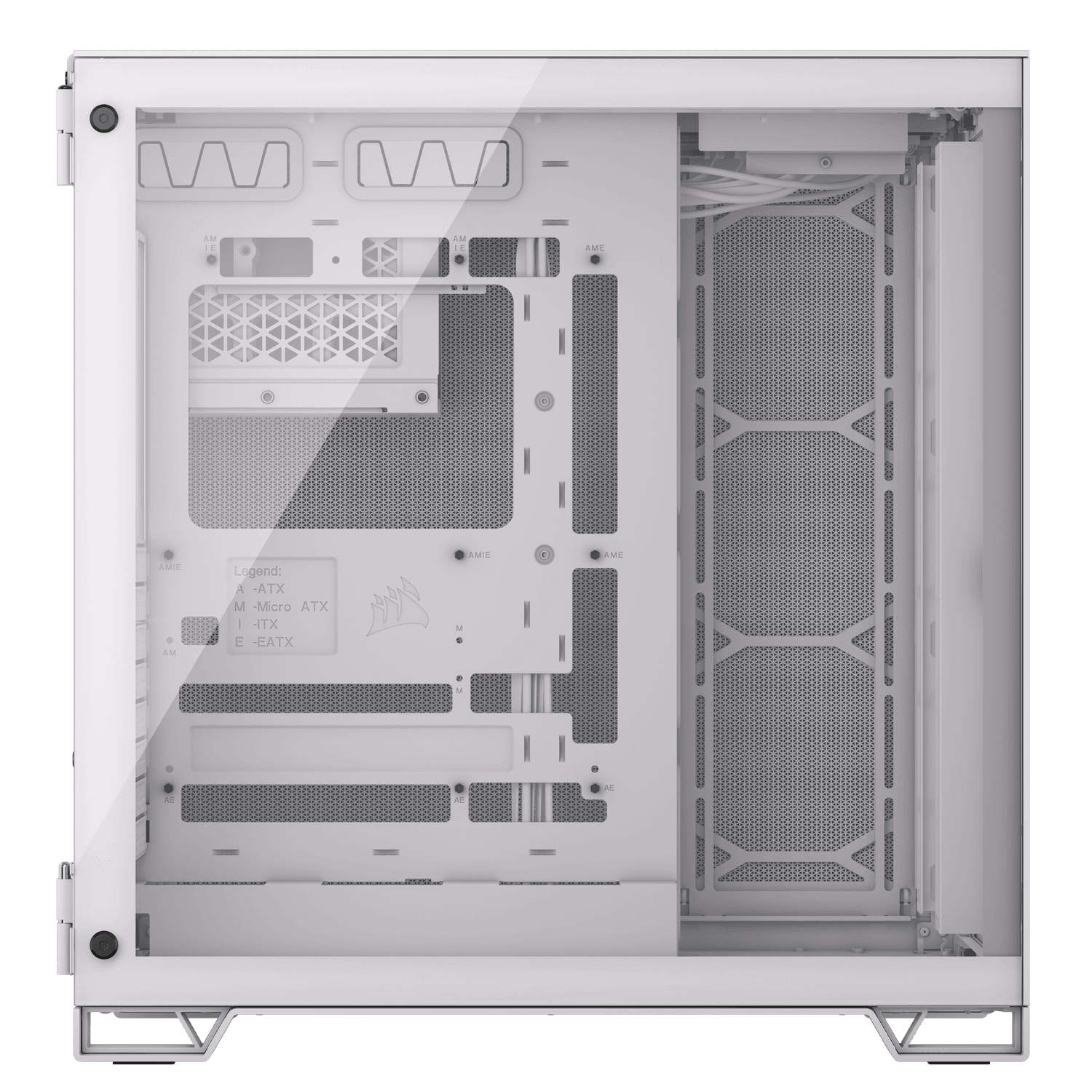 Carcasa Corsair 6500D Airflow Midi-Tower, Tempered Glass - weiß "CC-9011260-WW" — miniatură
