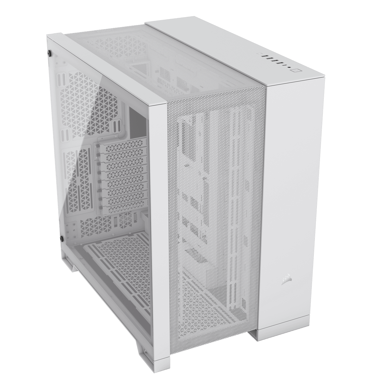 Carcasa Corsair 6500D Airflow Midi-Tower, Tempered Glass - weiß "CC-9011260-WW" — miniatură
