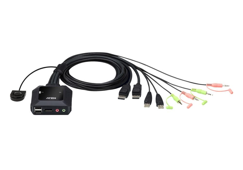 NET SWITCH KVM USB DISPLAYPORT/2PORT REMOTESEL CS22DP-AT ATEN "CS22DP-AT"