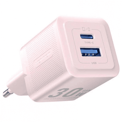 Alimentator retea Vention 30W, 1 x USB Type-C, 1 x USB, 5V/3A, PD 3.0, QC 3.0, QC 4.0, roz, "FEQP0-EU" - 6922794782235