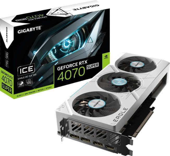 GB GF RTX 4070 EAGLE OC SUPER ICE 12GB "GV-N407SEAGLEOCICE-12GD"
