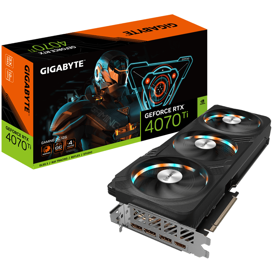 GIGABYTE Video Card NVIDIA GeForce RTX 4070 SUPER GAMING OC 12GB, GDDR6X 12GB/192bit, PCI-E 4.0, 1x HDMI, 3x DP, 1x 12VHPWR, Retail "GV-N407SGAMING OC-12GD"