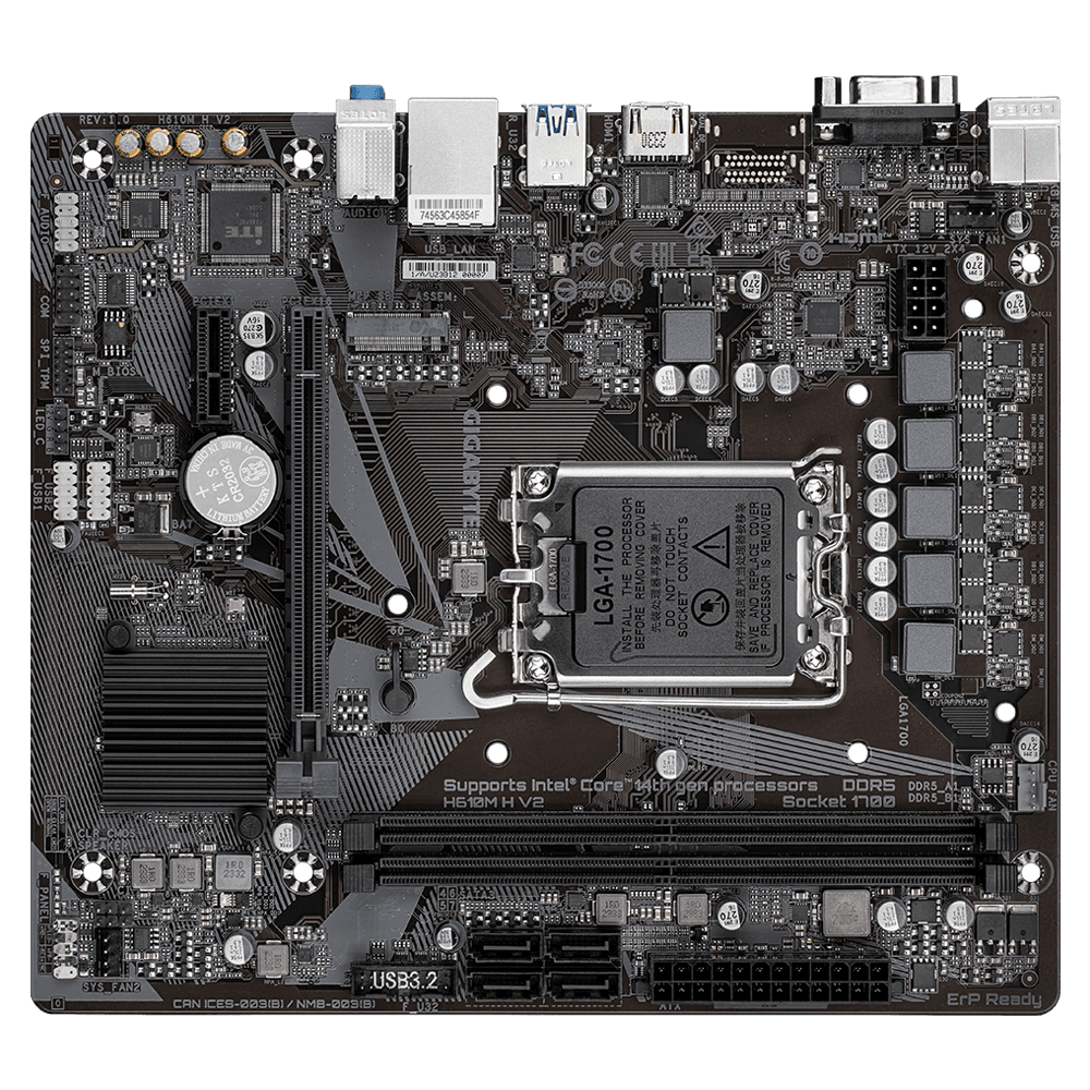 MB GIGABYTE H610M H V2 LGA1700 DDR5 "H610M H V2 DDR5" — miniatură