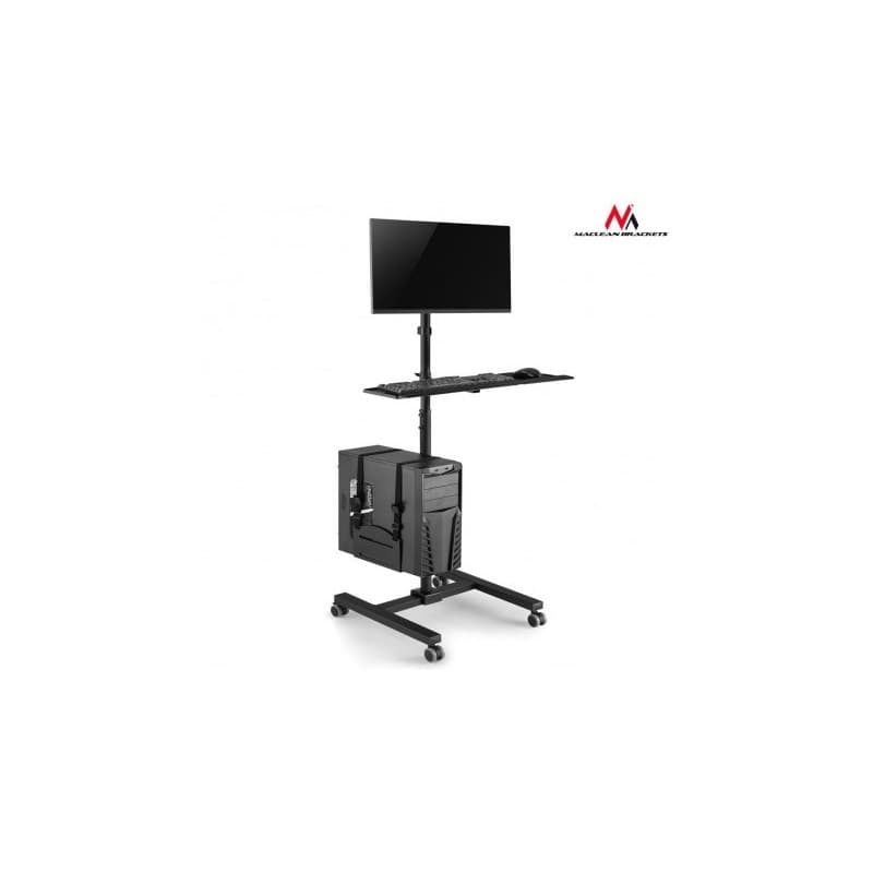 Suport profesional Maclean, statie de lucru computer mobil pe roti, max 17"-32", max 20kg, MC-793 "MC-793"