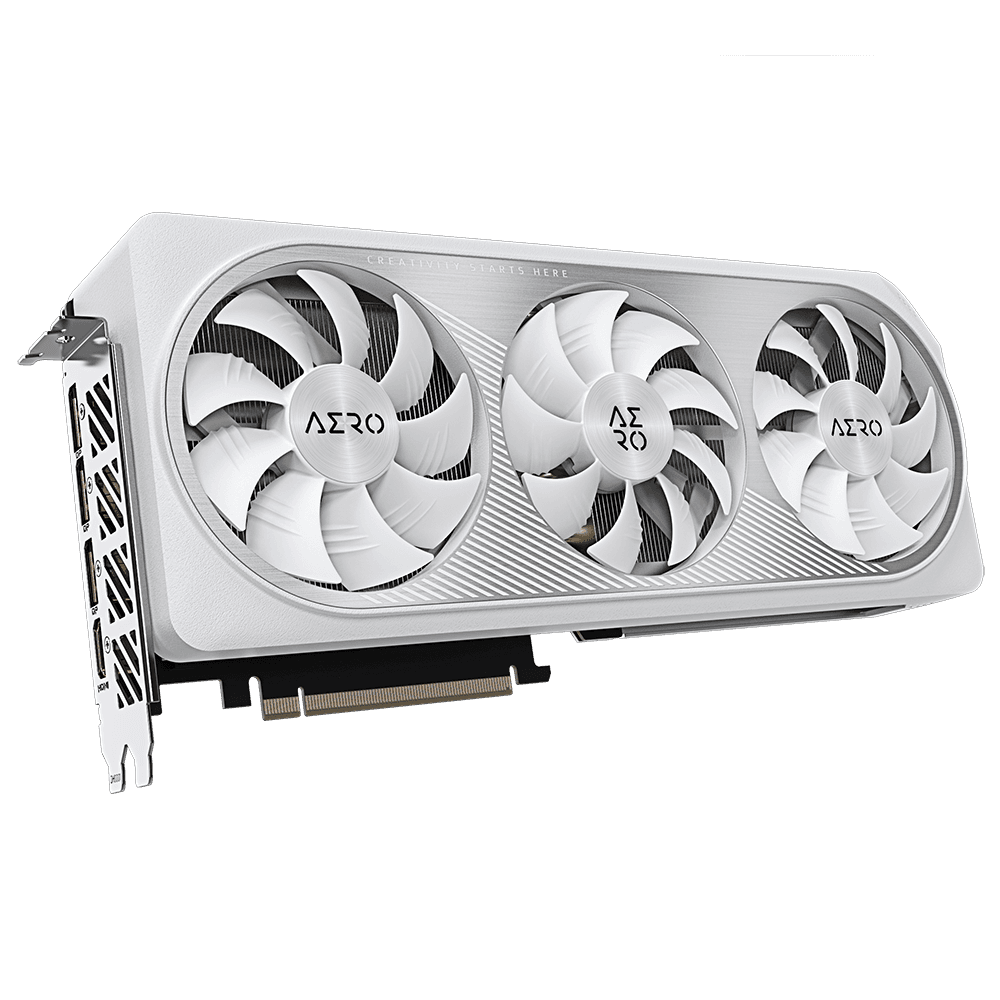 GIGABYTE GeForce RTX 4070 Ti SUPER AERO OC 16G, GDDR6X, 16 GB, 256-bit "N407TSAERO OC-16GD" — miniatură