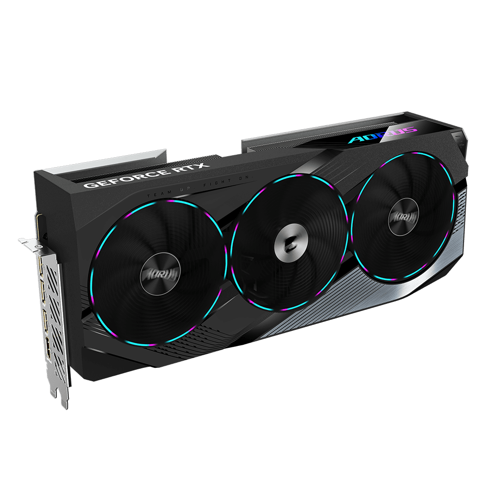 GIGABYTE AORUS GeForce RTX 4070 Ti SUPER MASTER 16G, GDDR6X, 16 GB, 256-bit "N407TSAORUS M-16GD" — miniatură