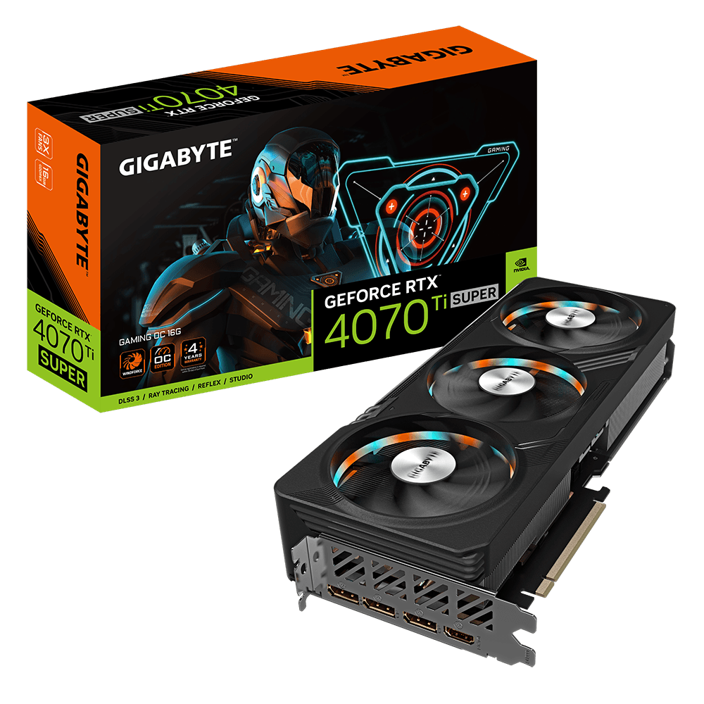 VGA PCIE16 RTX4070TISUPER 16GB/N407TSGAMINGOC16GD GIGABYTE "N407TSGAMING OC-16GD" — miniatură