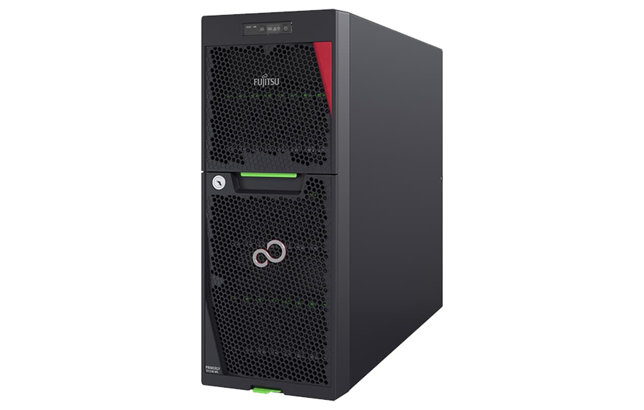 FUJITSU PRIMERGY TX1330 M5 SFF-8 Xeon E-2388G 32GB SW-RAID noHDD 2x1Gb 1x500W Titanium TPM iRMC eLCM 1YOS "VFY:T1335SC041IN"